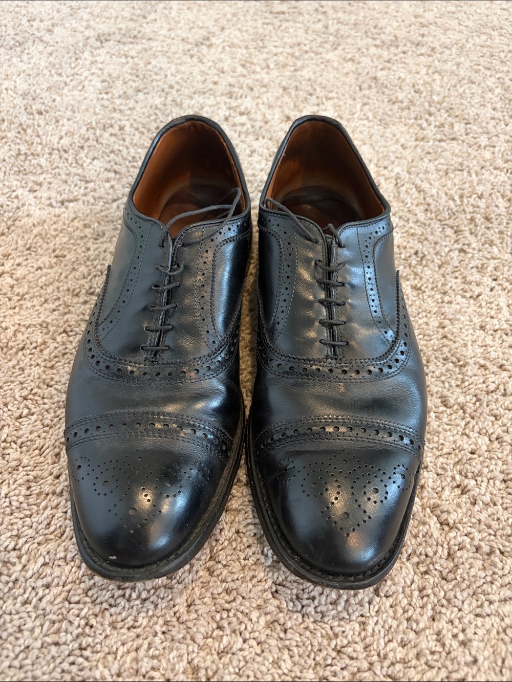 Allen Edmonds Black Leather “Strand” Shoes